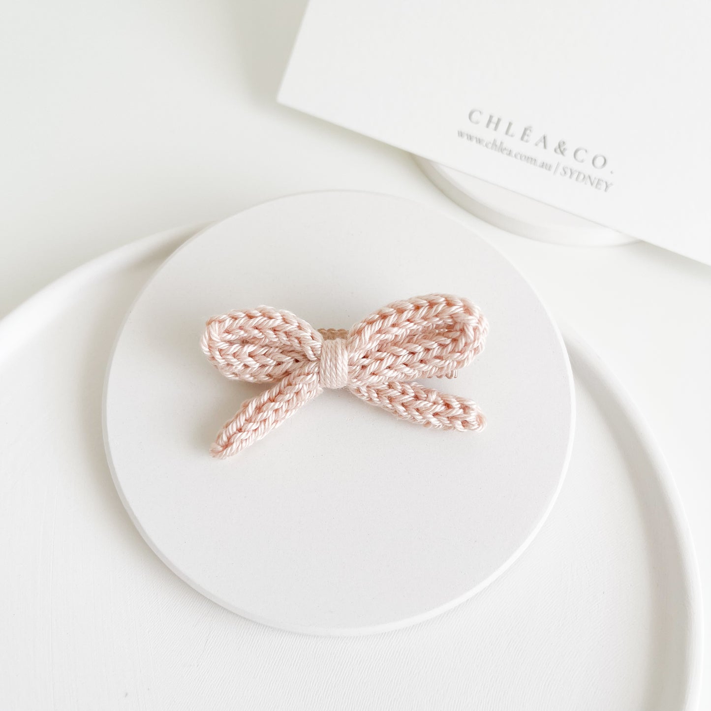 Soleil Bow Crochet Clip