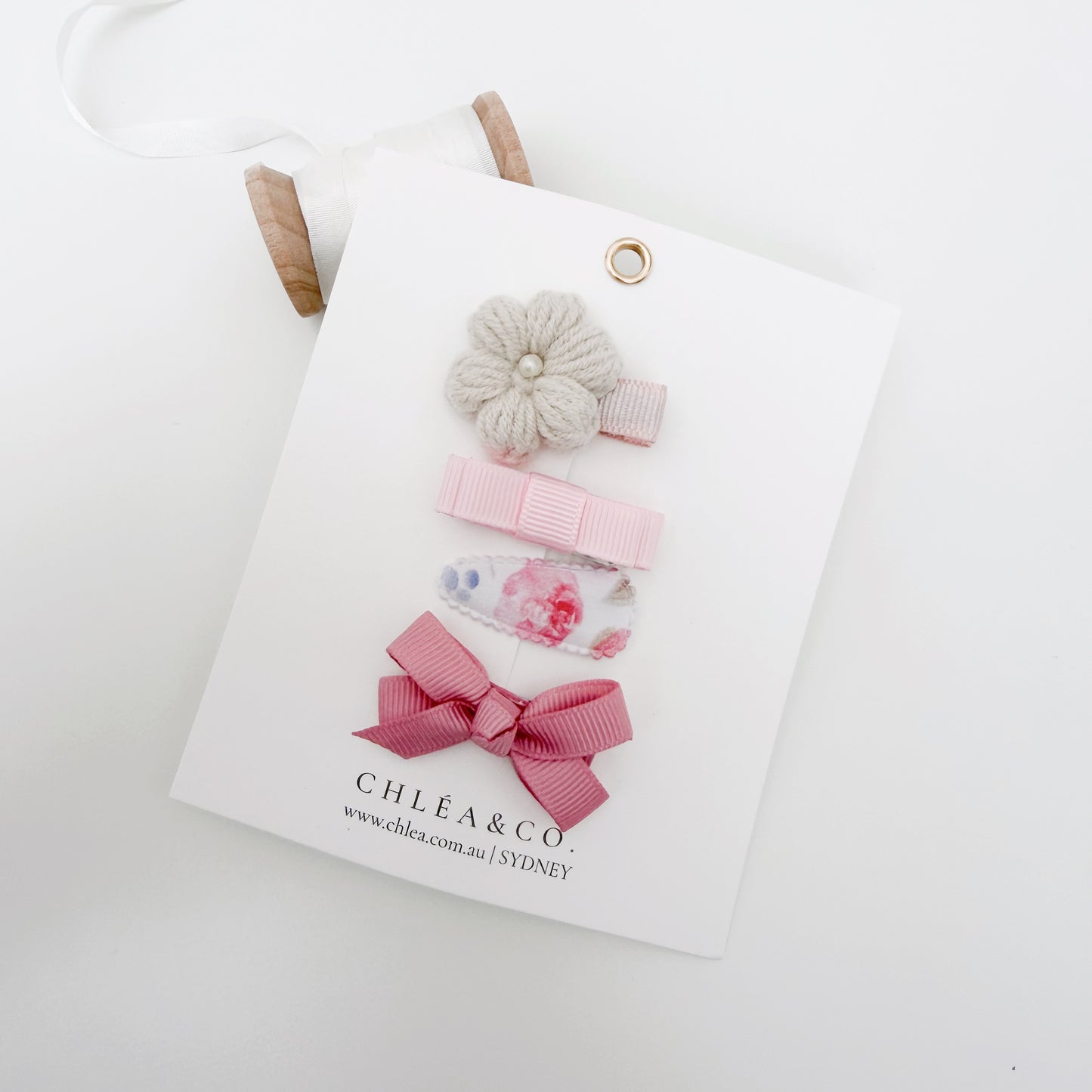 First Bloom | 4pc Mixed Baby Hair Clips