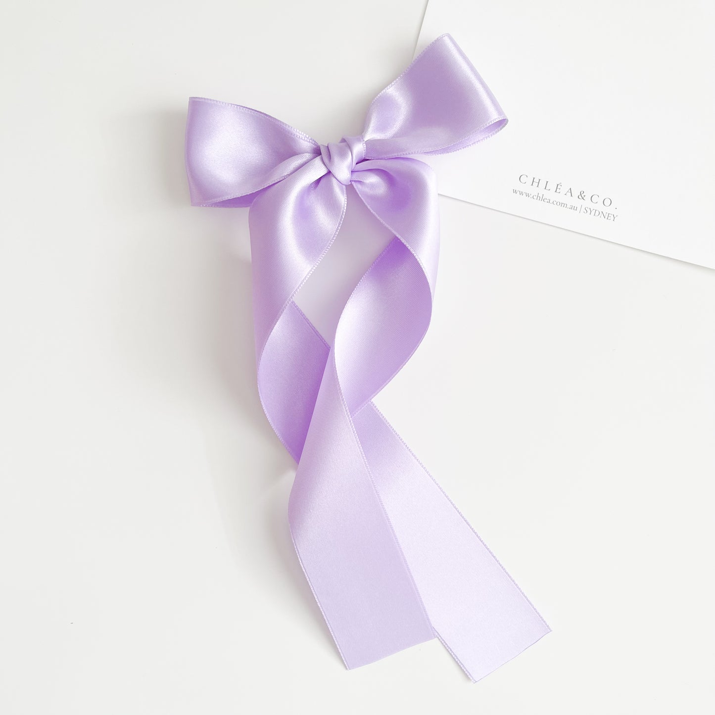 Signature Satin Long Tail Bow | Standard