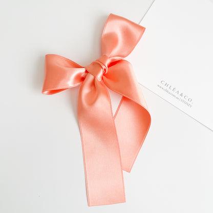 Signature Satin Long Tail Bow |  Petite XL