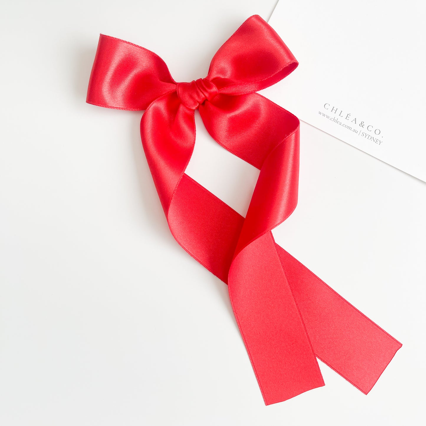 Signature Satin Long Tail Bow | Standard
