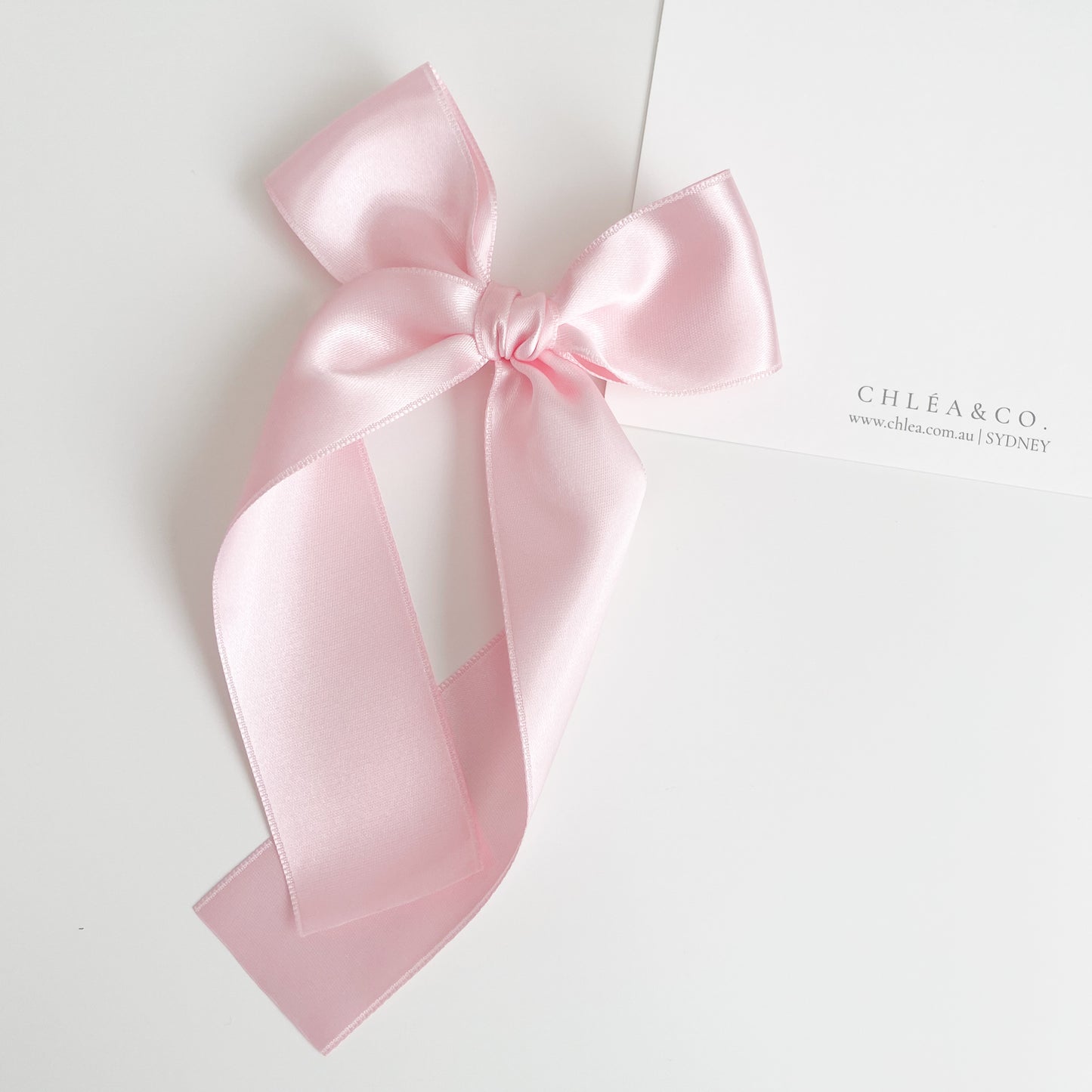 Signature Satin Long Tail Bow |  Petite XL