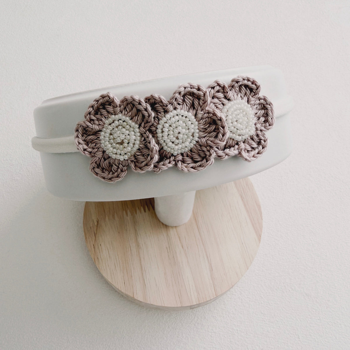 Grace Floral Crochet Baby Headband