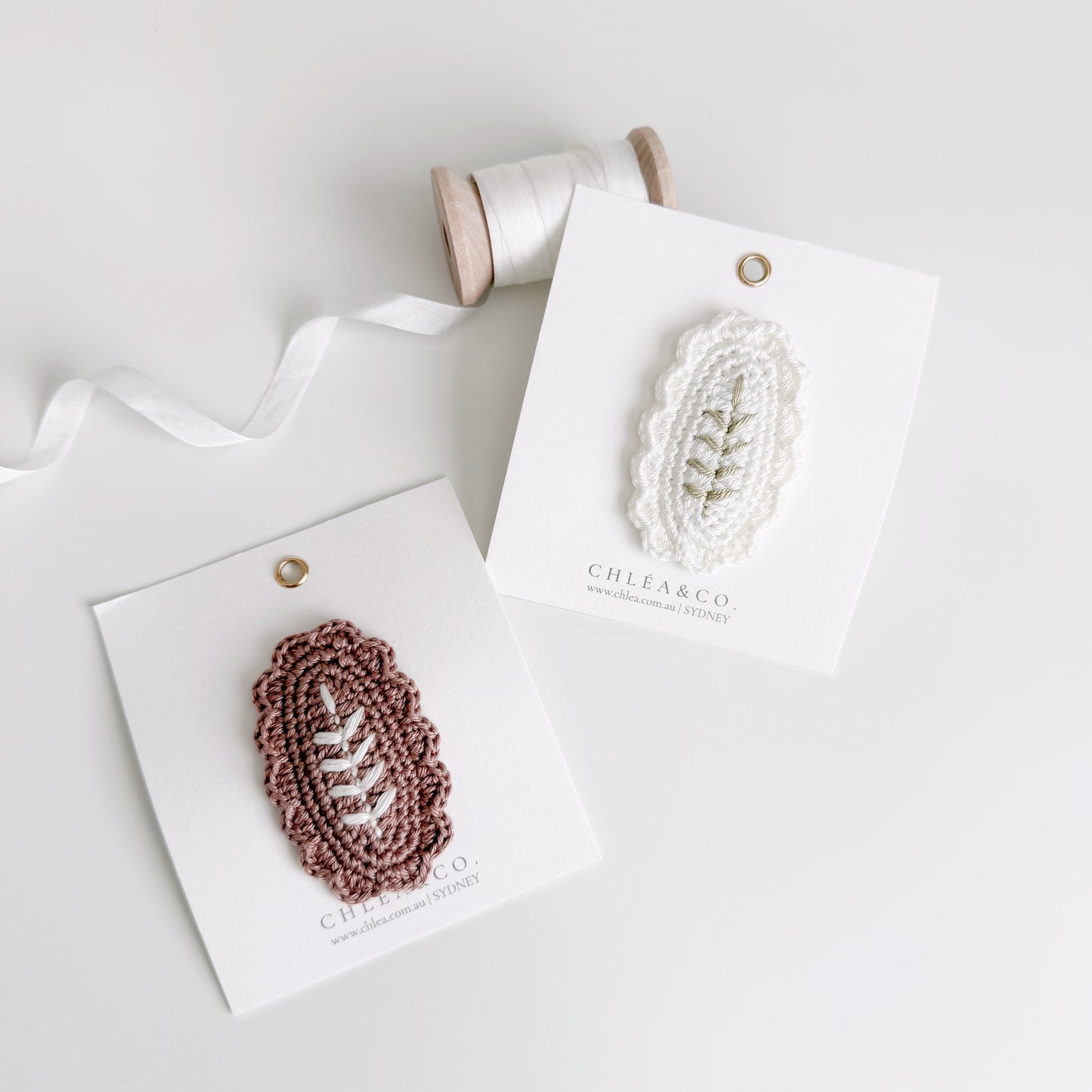 The Meadowleaf Crochet Snap Clip