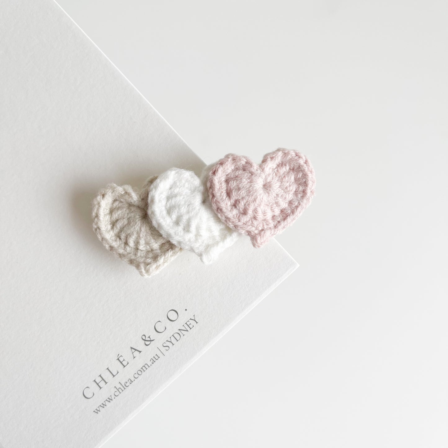 Petite Sweetheart Crochet Clip