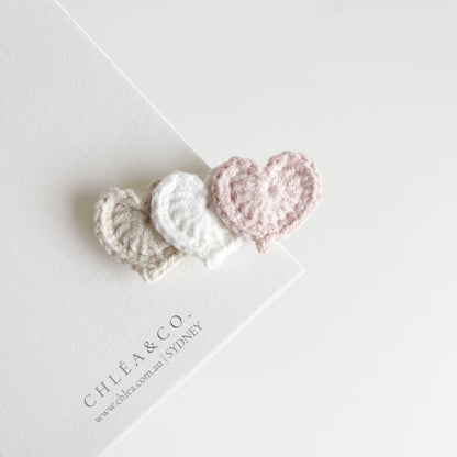 Petite Sweetheart Crochet Clip
