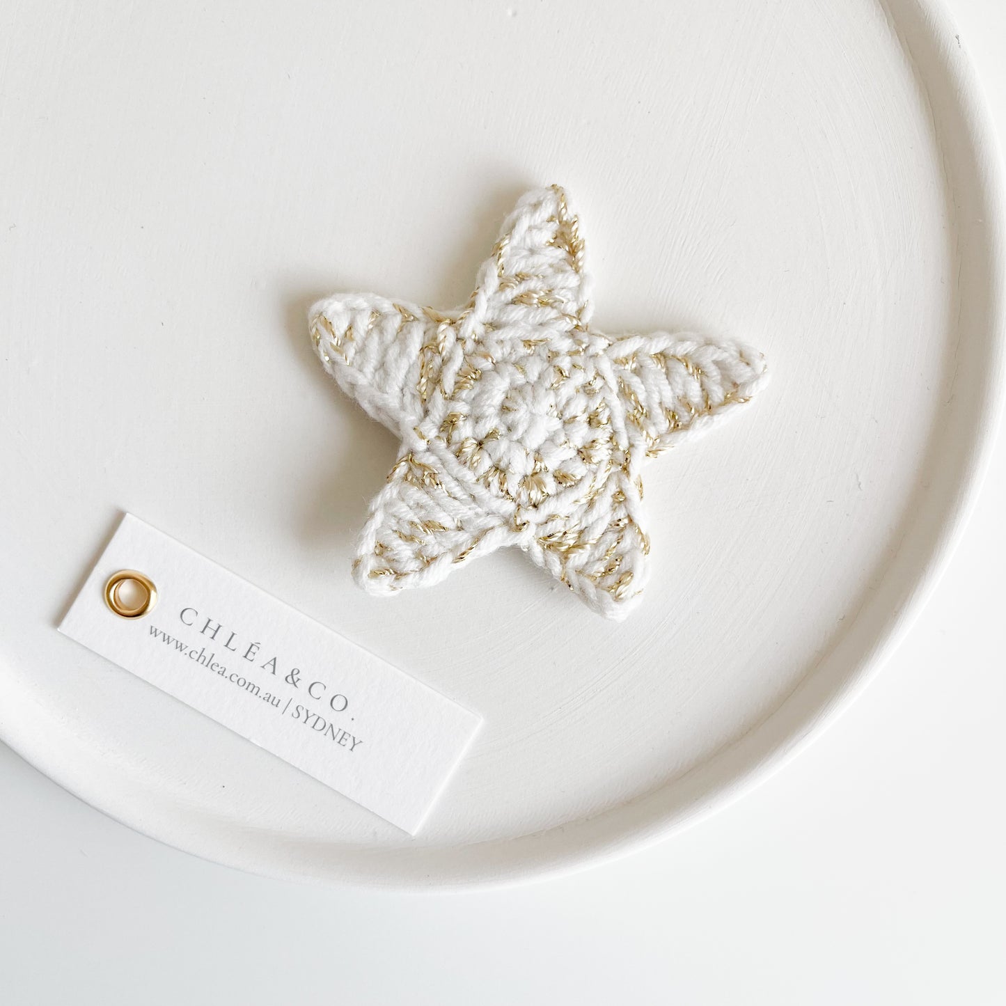 Twinkle Star Crochet Clip