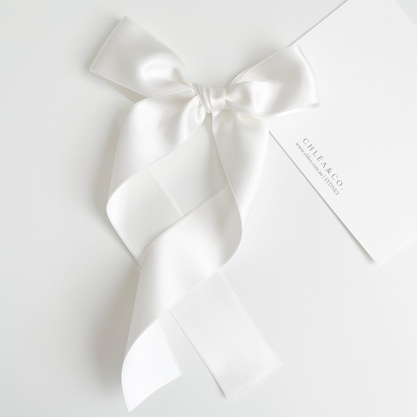 Signature Satin Long Tail Bow | Standard