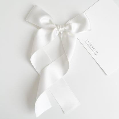 Signature Satin Long Tail Bow | Standard