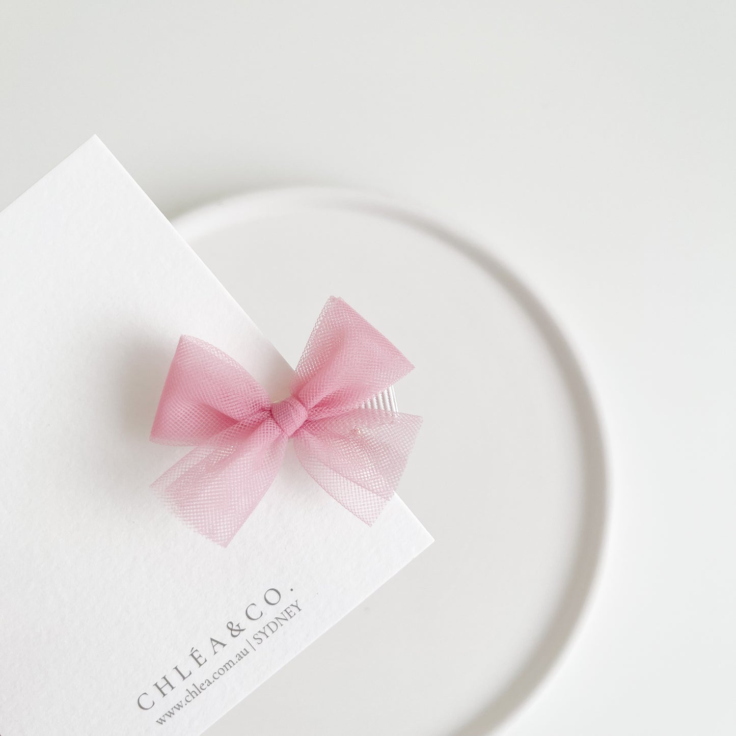 Petite Ballerina Tulle Bow Clip