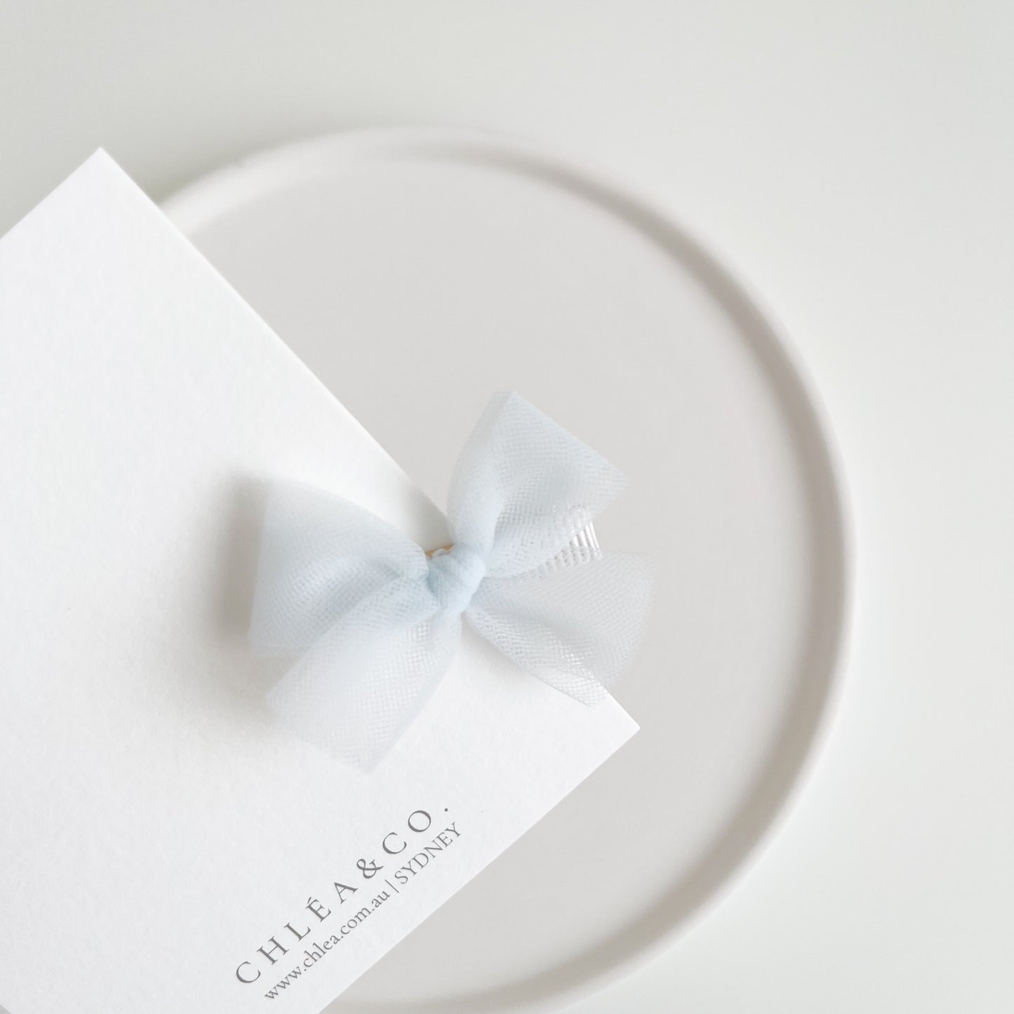 Petite Ballerina Tulle Bow Clip