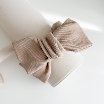 Double Bow Oversized Topknot Baby Headband