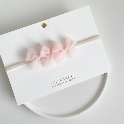 Petite Ballerina Tulle Bow Headband