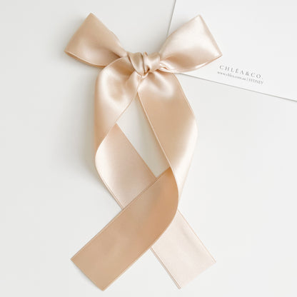 Signature Satin Long Tail Bow | Standard