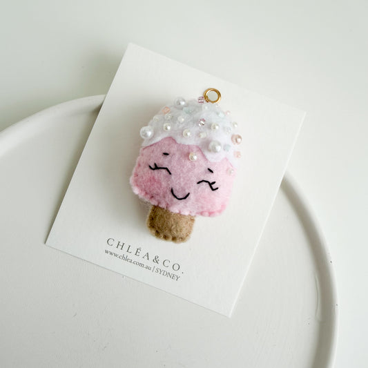 Ice Cream Felt Clip