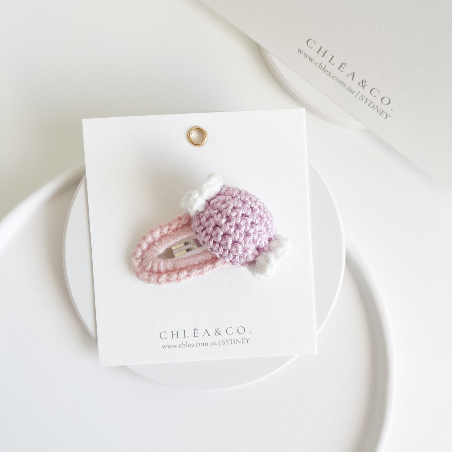 Bonbon Crochet Hair Clip