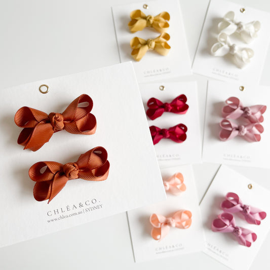 Petite Emilia Pigtail Bow Set