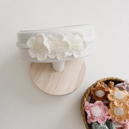 Grace Floral Crochet Baby Headband
