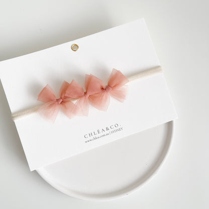 Petite Ballerina Tulle Bow Headband