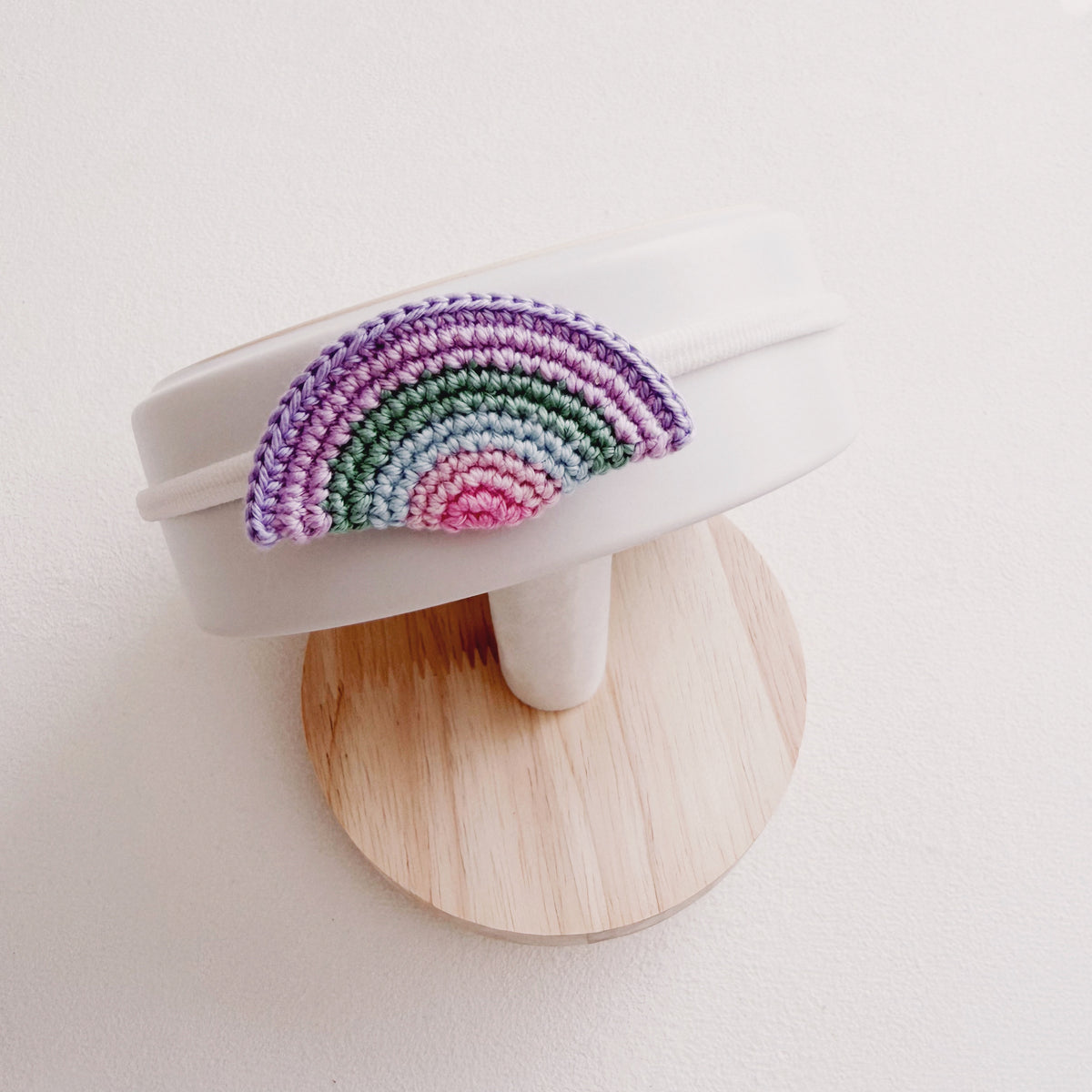Lilac Rainbow | Crochet Baby Headband