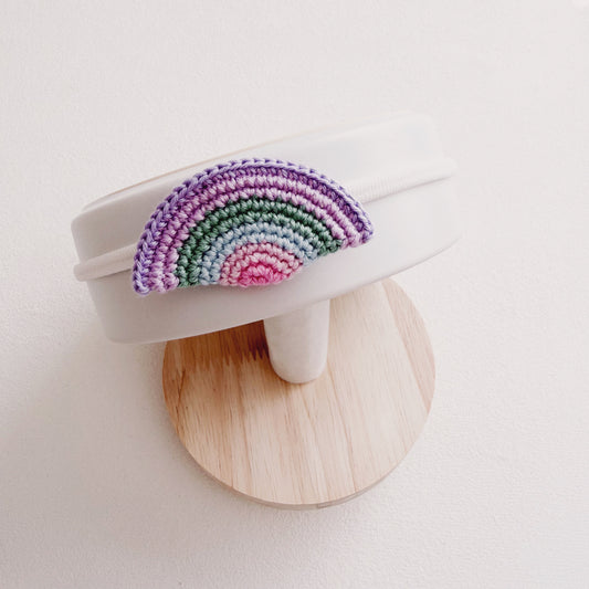 Lilac Rainbow | Crochet Baby Headband