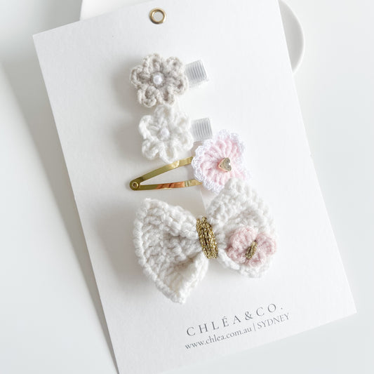 Joy Crochet Clip Set