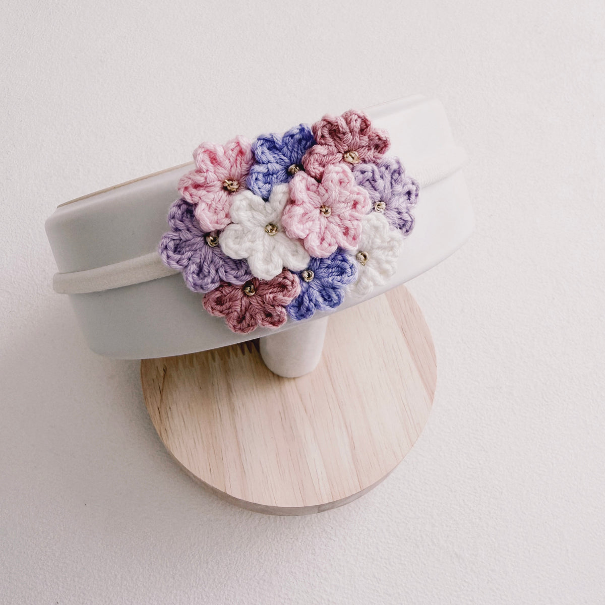 Petite Blossom Bouquet | Crochet Baby Headband