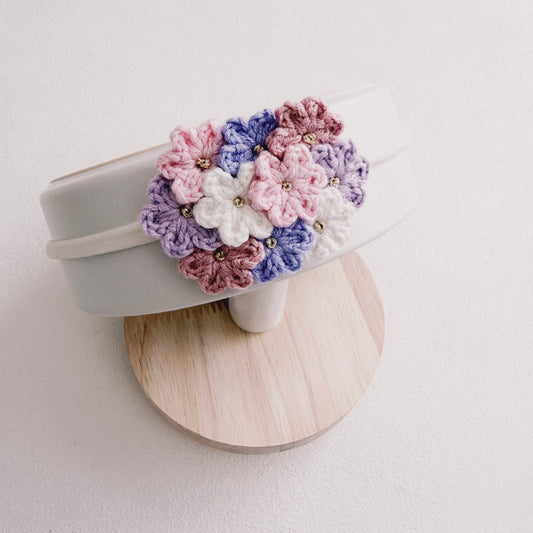 Petite Blossom Bouquet | Crochet Baby Headband