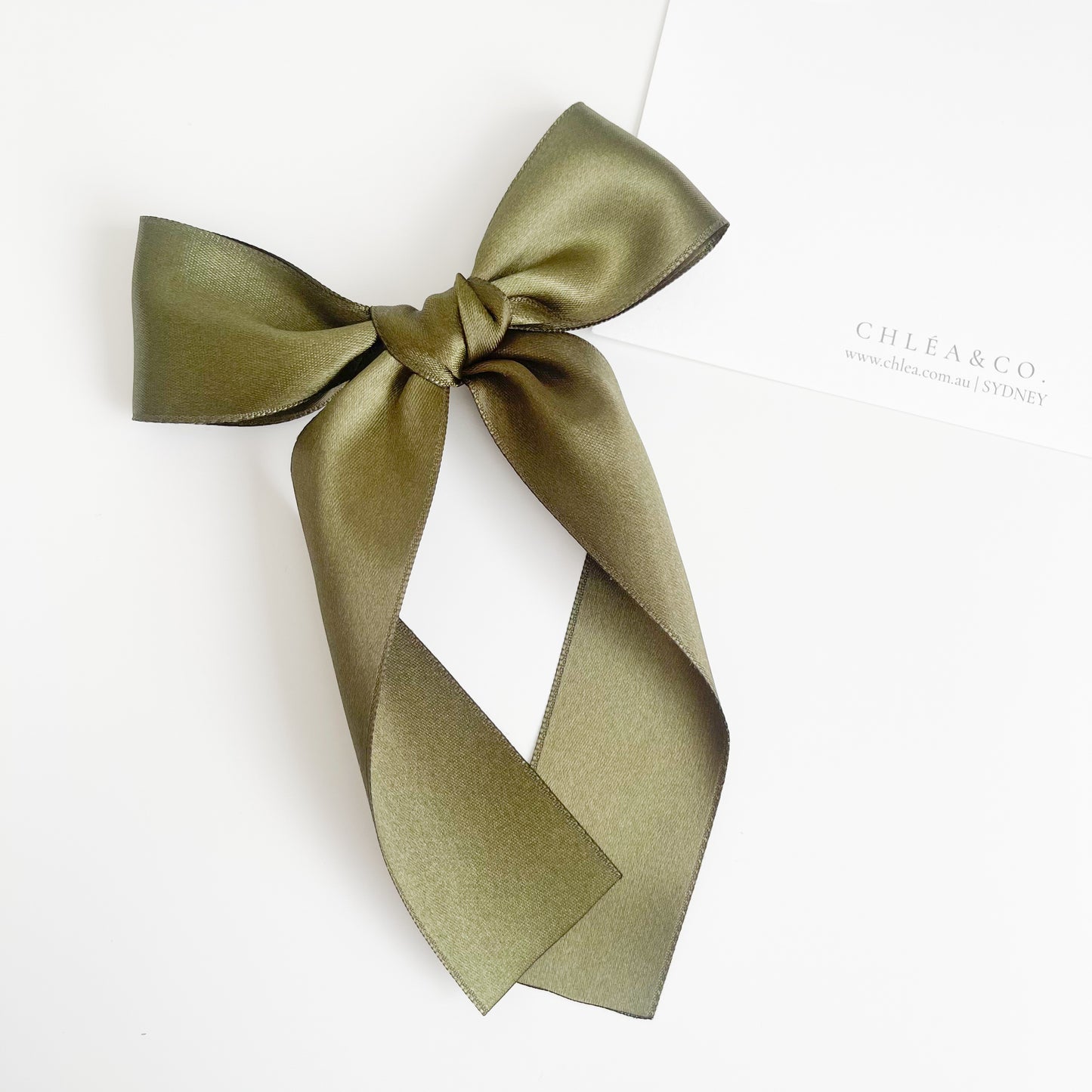 Signature Satin Long Tail Bow |  Petite XL