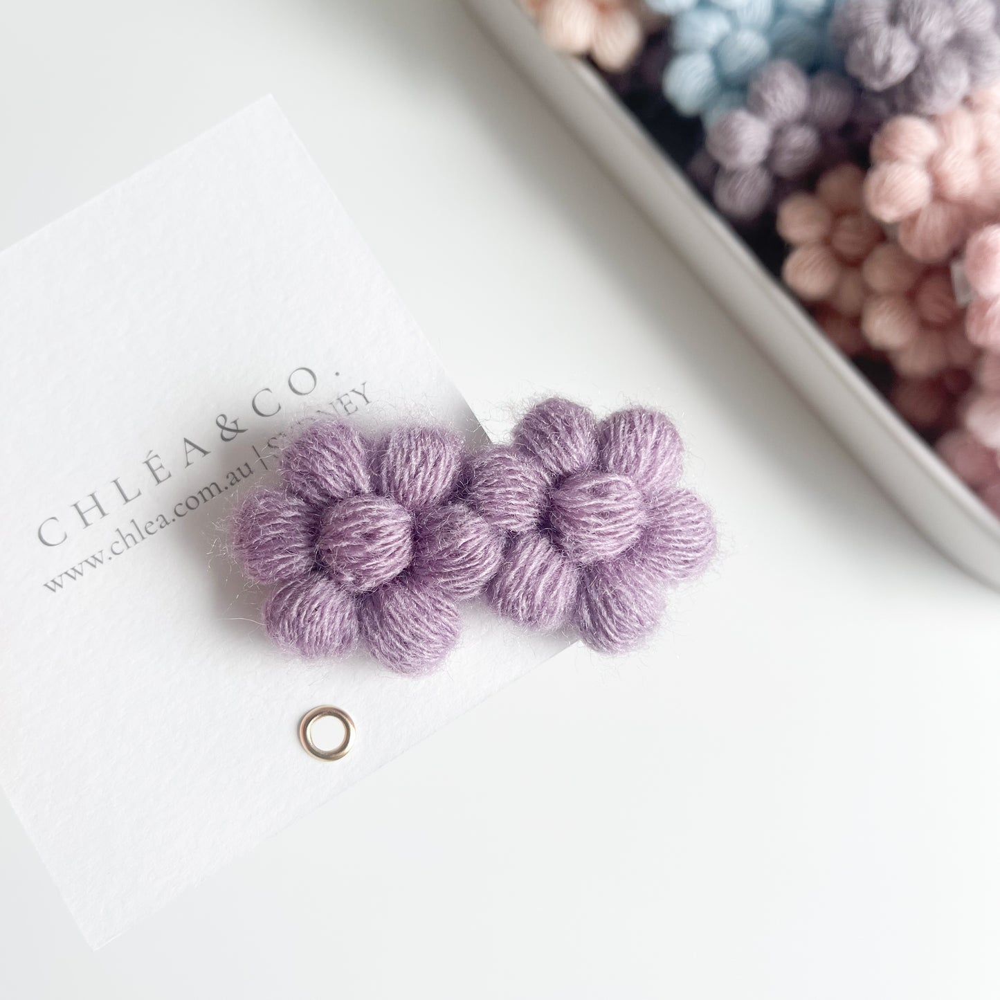 Daisy Dove Crochet Hair Clip