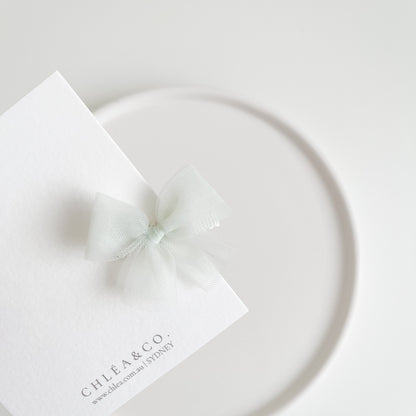 Petite Ballerina Tulle Bow Clip