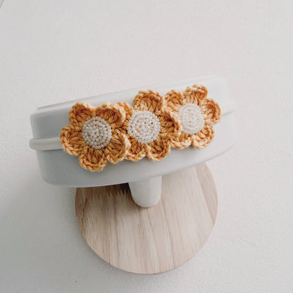Grace Floral Crochet Baby Headband
