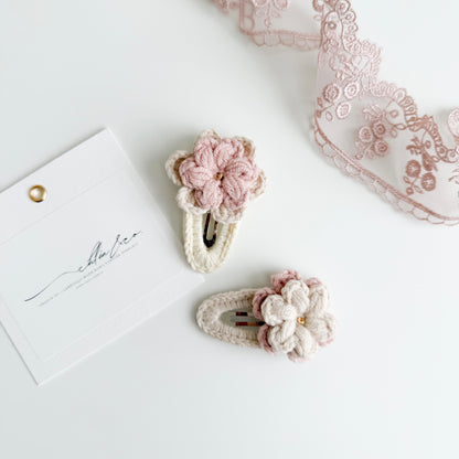 Beatrice Rose Crochet Hair Clip