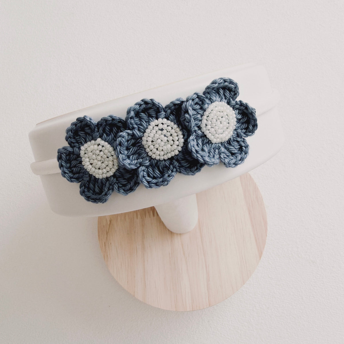 Grace Floral Crochet Baby Headband