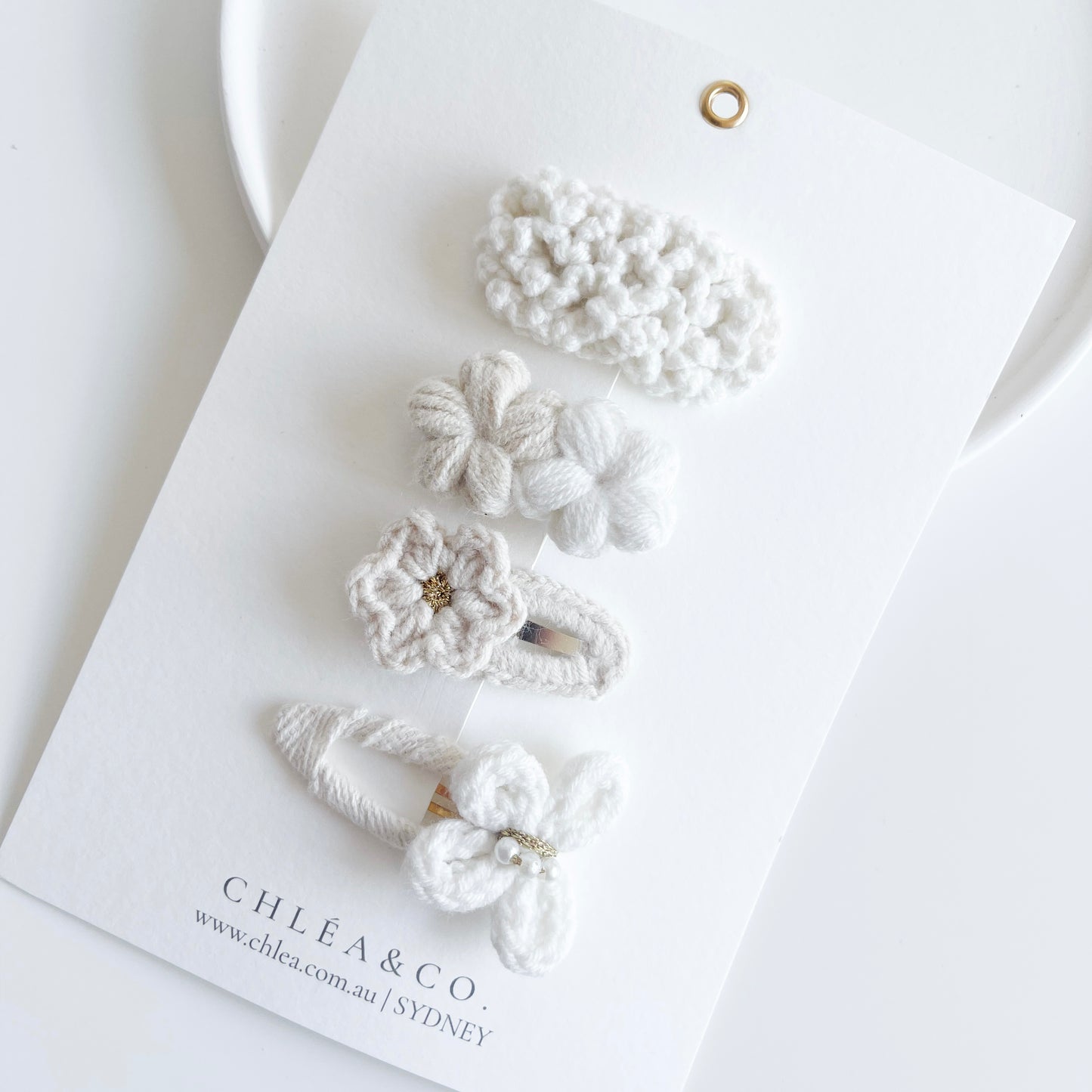 Elsie Crochet Clip Set