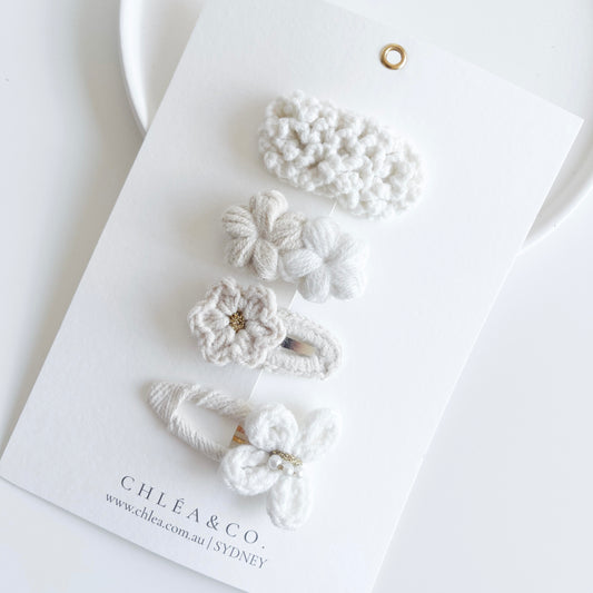 Elsie Crochet Clip Set