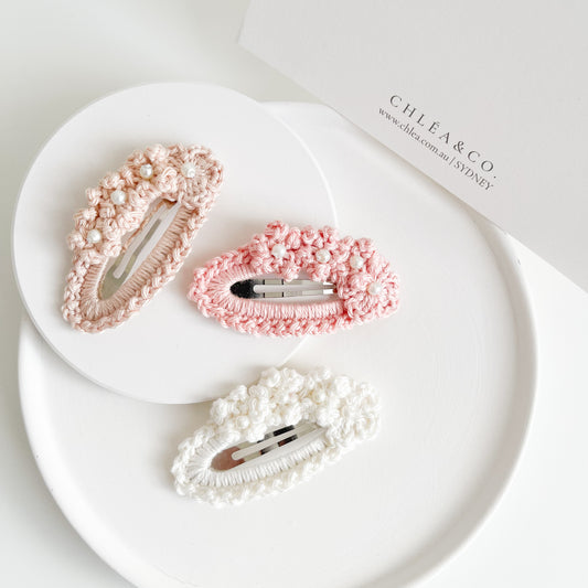 Sophie Pearl Crochet Clip