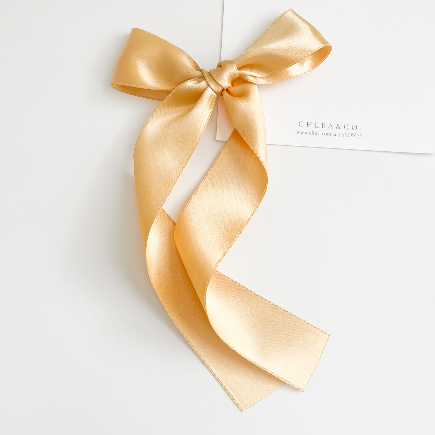 Signature Satin Long Tail Bow | Standard