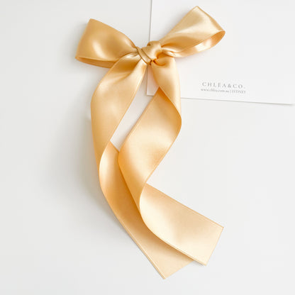 Signature Satin Long Tail Bow | Standard