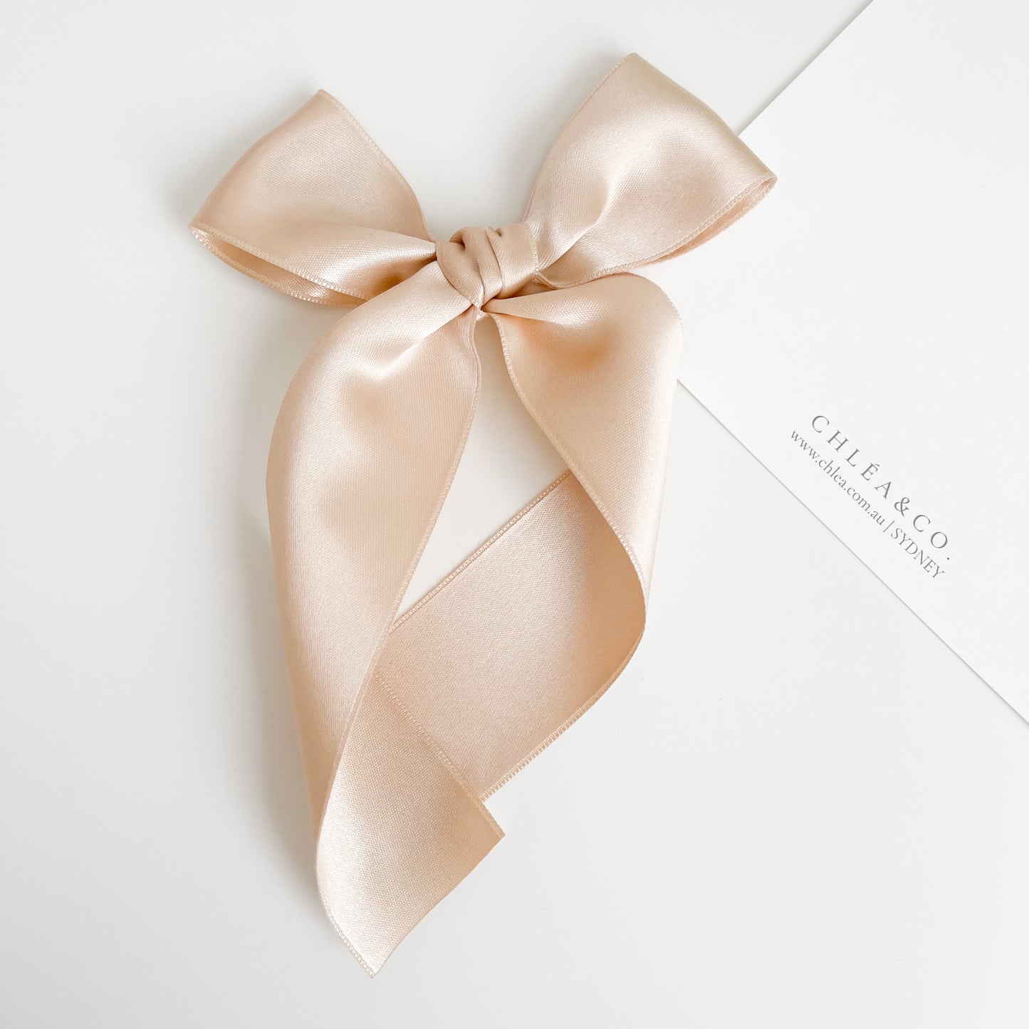Signature Satin Long Tail Bow |  Petite XL
