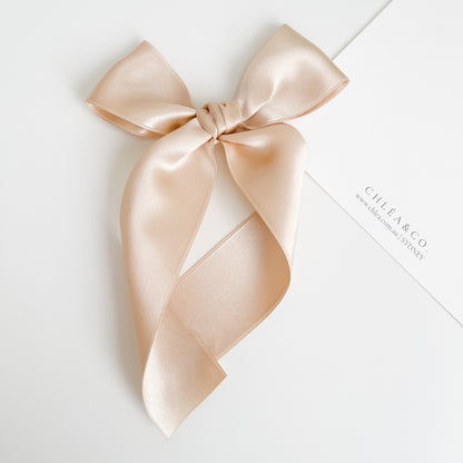 Signature Satin Long Tail Bow |  Petite XL