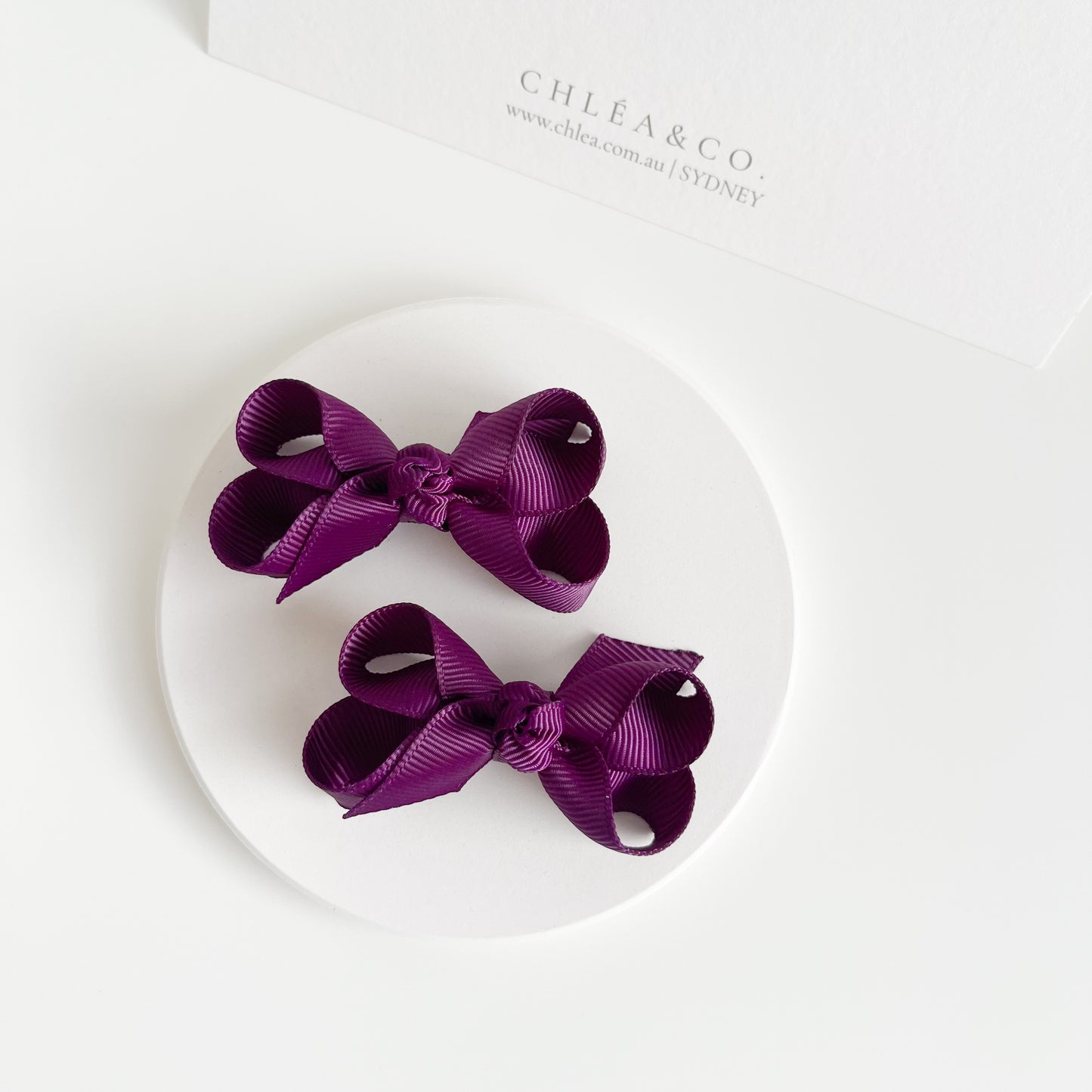 Petite Emilia Pigtail Bow Set