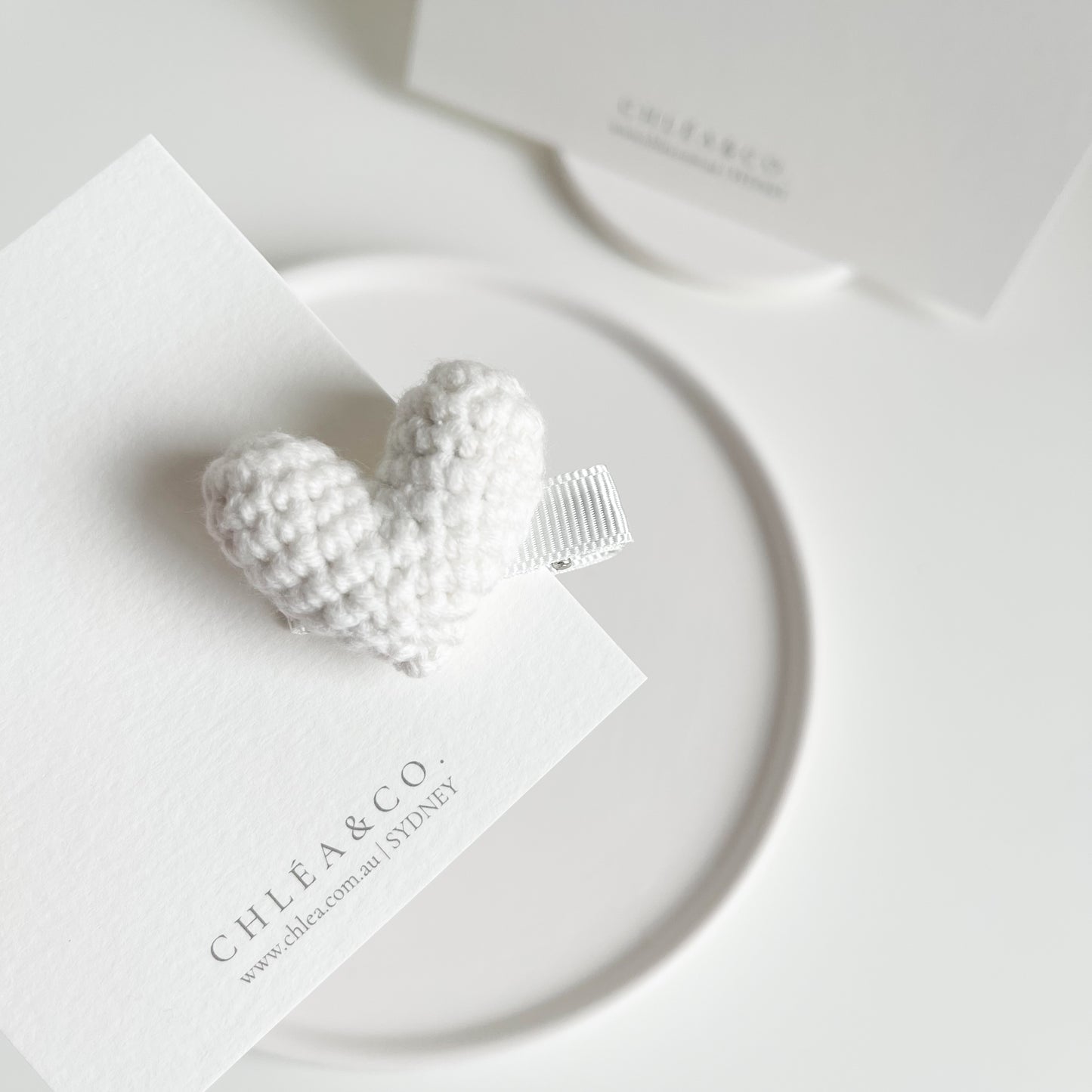 Heritage Heart Crochet Clip