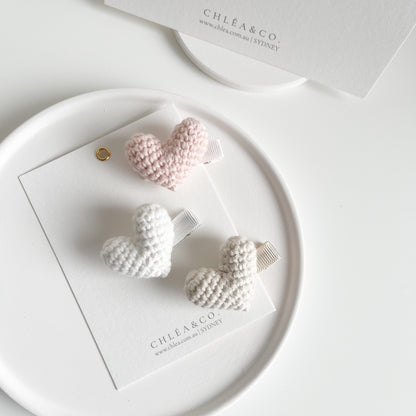 Heritage Heart Crochet Clip