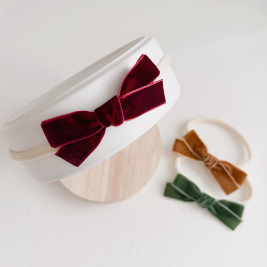 Sunday Velvet Bow Headband | 32 Colours
