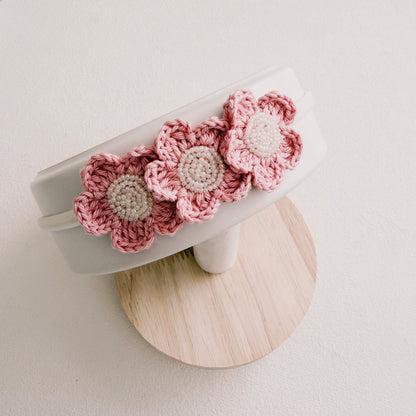 Grace Floral Crochet Baby Headband