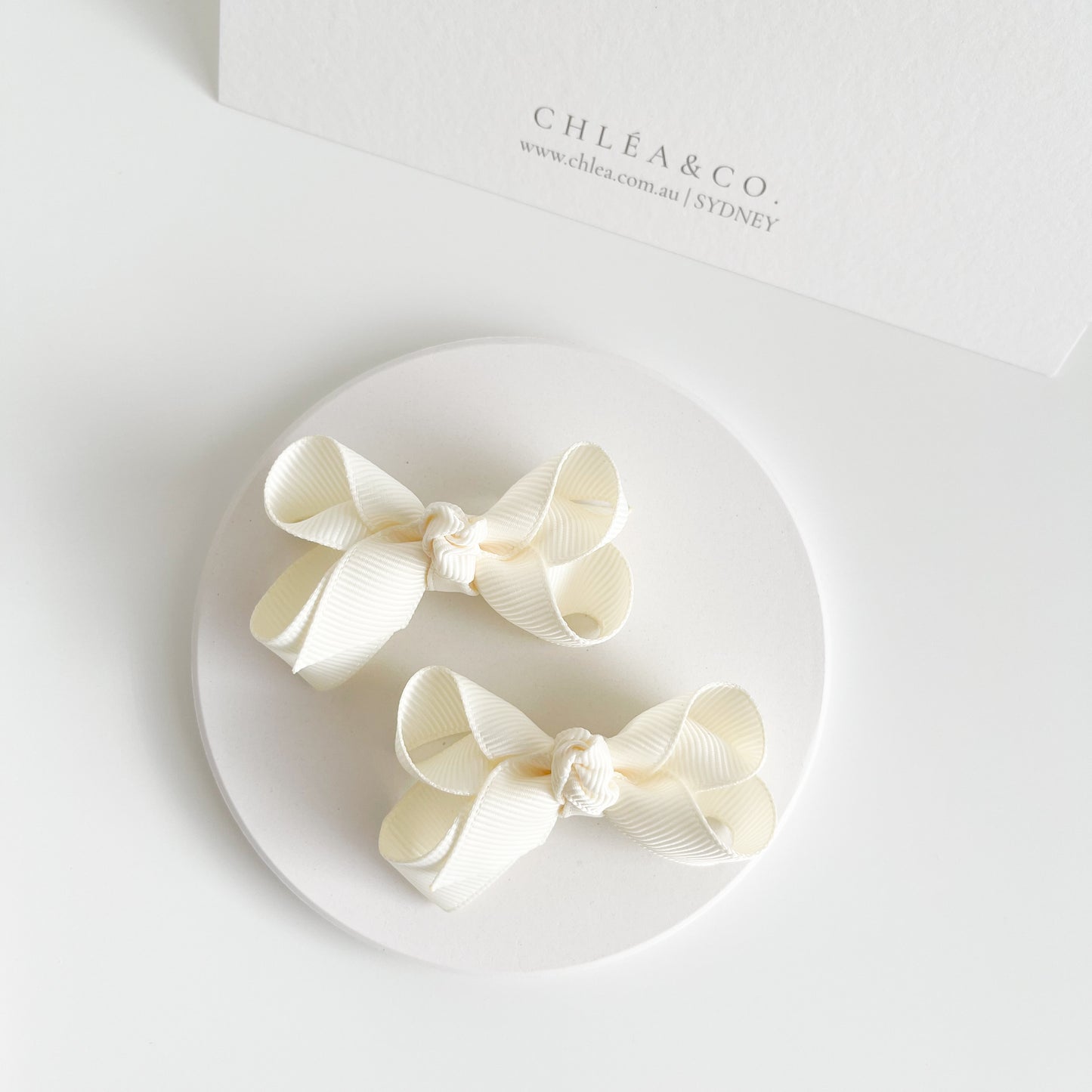 Petite Emilia Pigtail Bow Set