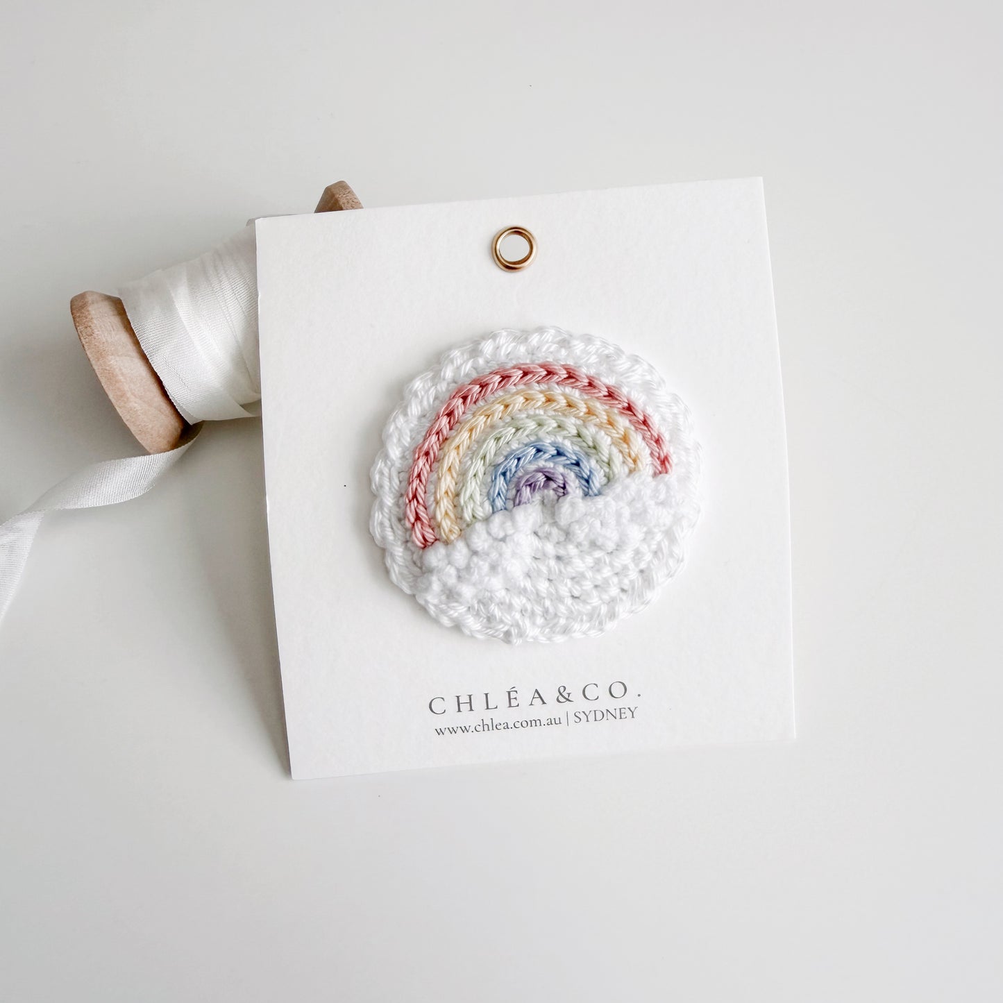 My Little Crochet Rainbow  | Snap Clip