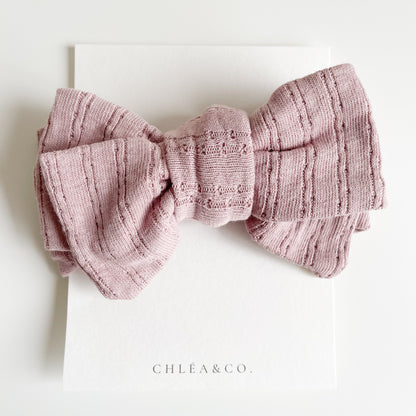 Pointelle Topknot Headband