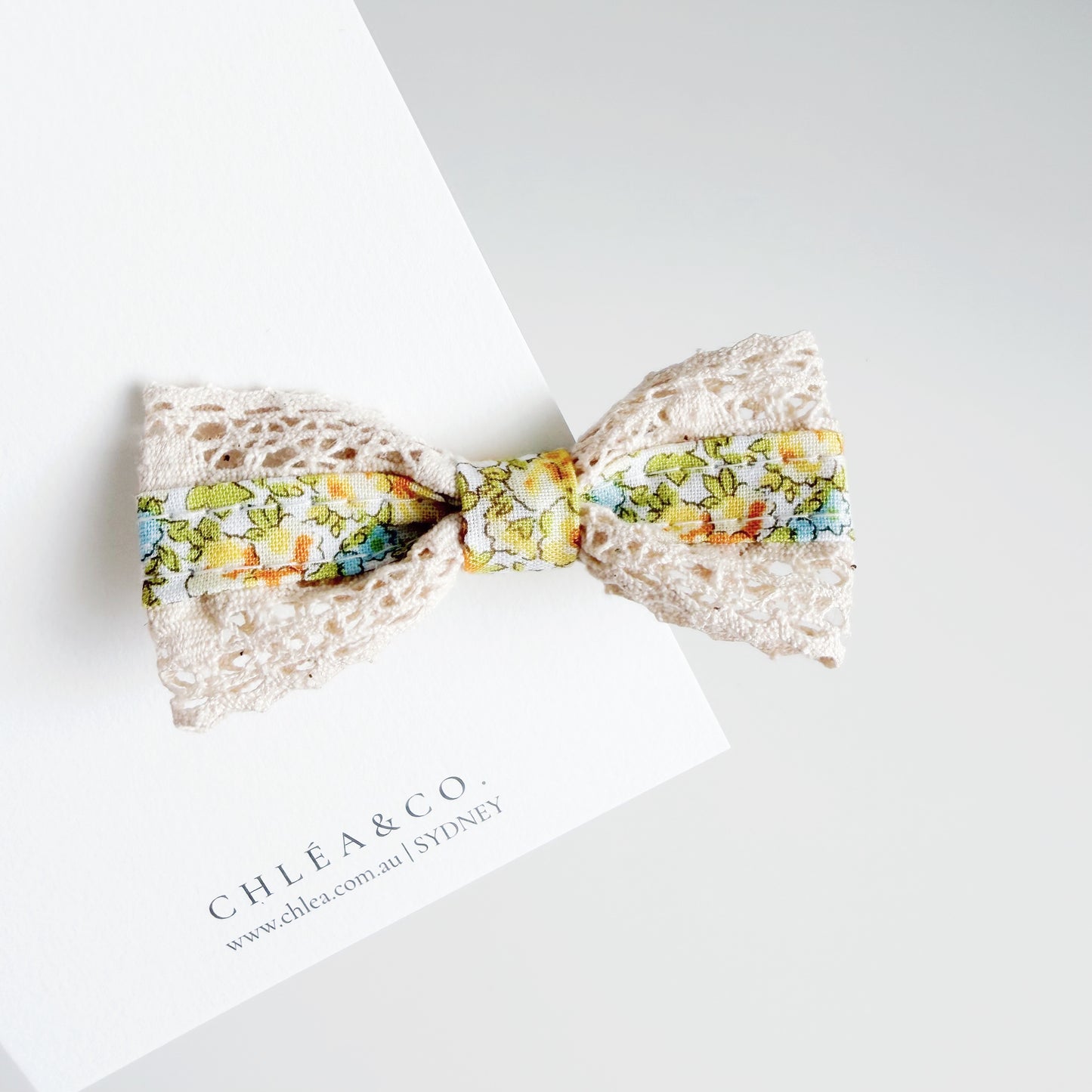Teatime Floral Bows | Lemon